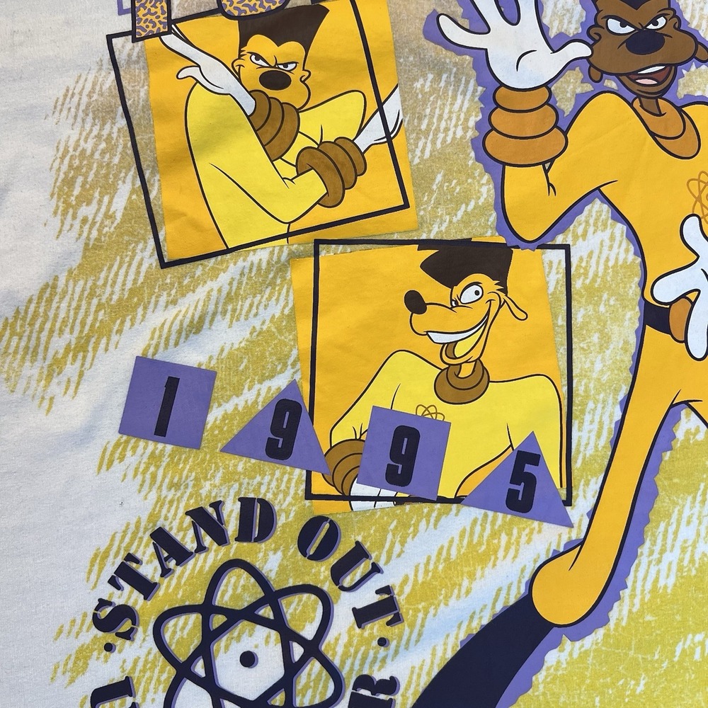 Disney Powerline 1995 Stand Out US Tour Shirt A Goofy Movie Tee Unisex Size XL - Picture 12 of 16